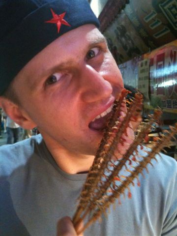 Eating Centipedes in China